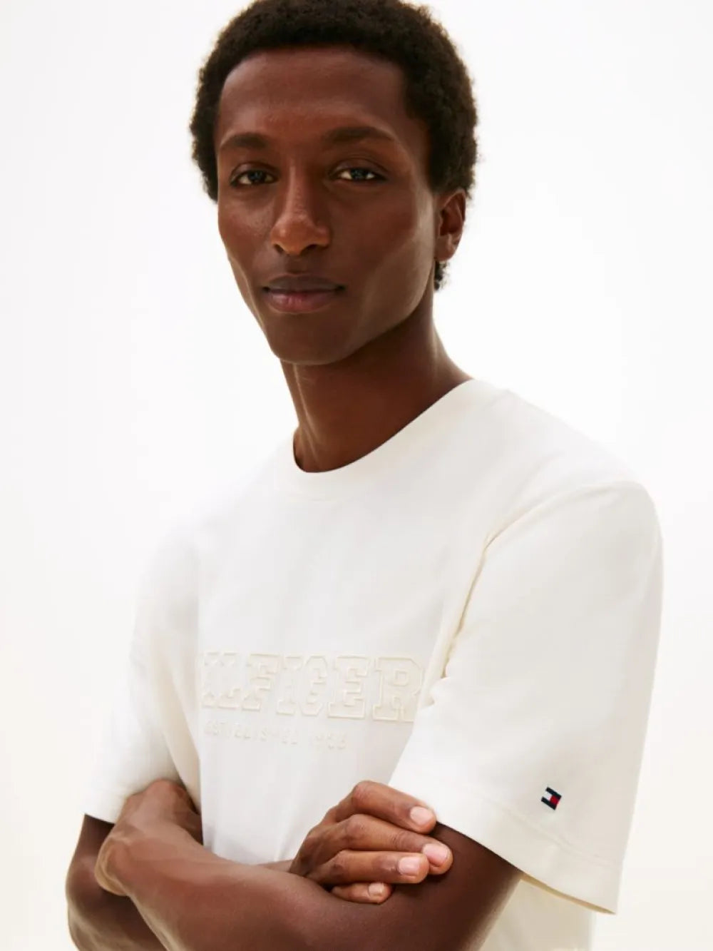 Camiseta Established 1985 Embroidery Relaxed Crew Neck Tommy Hilfiger