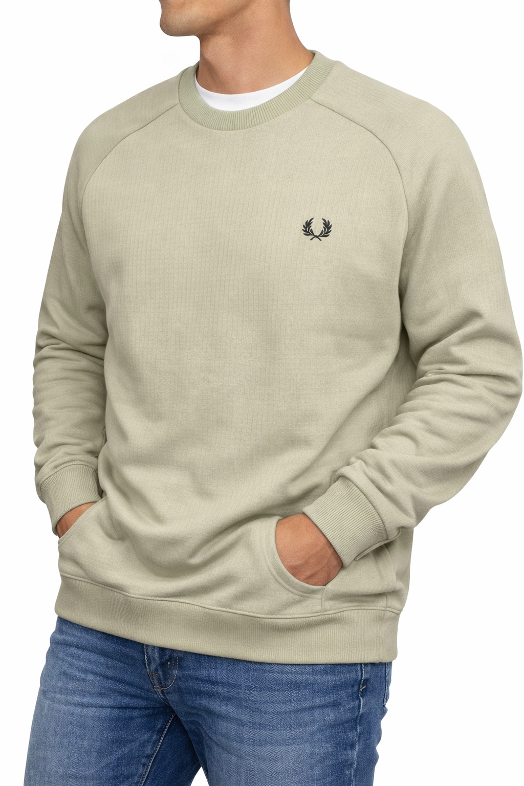 Blusa Moletom Fred Perry Gola Carreca Basica
