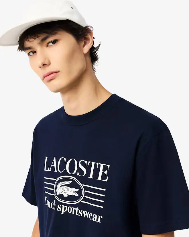 Camiseta de Algodão com Estampa Ajuste Clássico