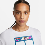 Camiseta NikeCourt Dri-FIT Slam- Feminina branca
