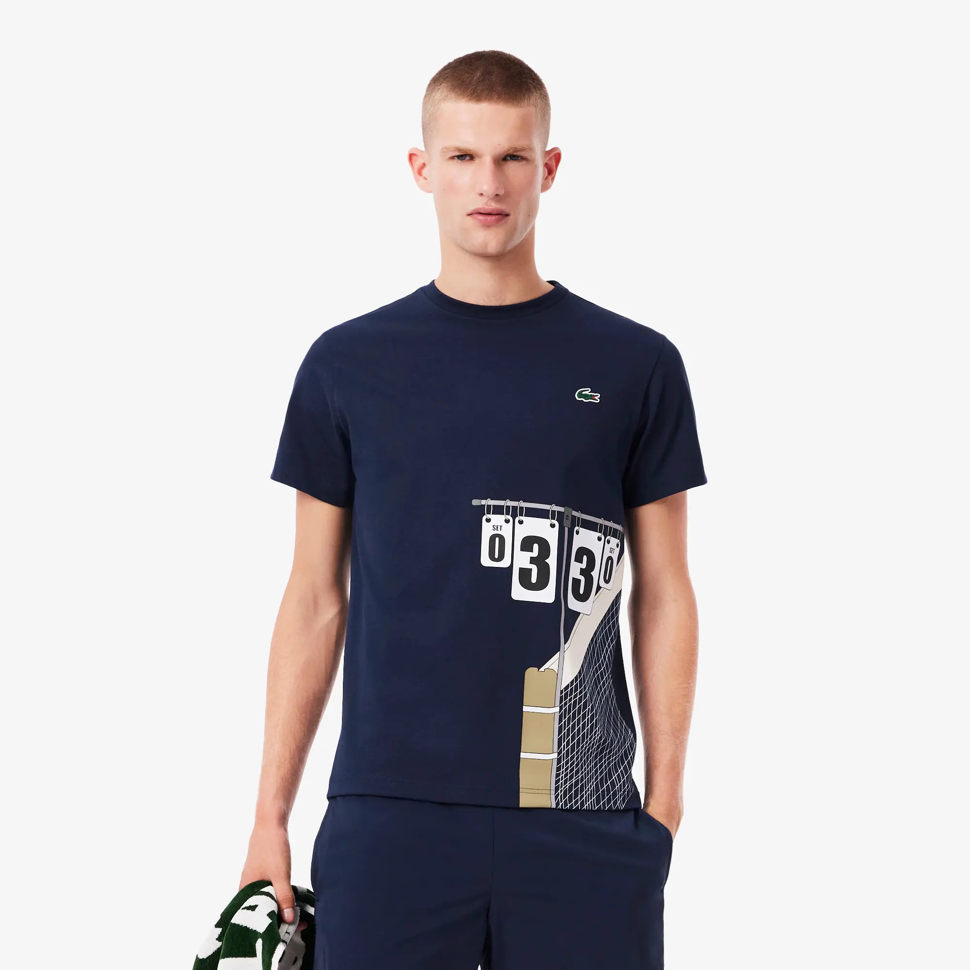 Camiseta Tênis Ultra Dry Graphic Sport Regular Fit Lacoste
