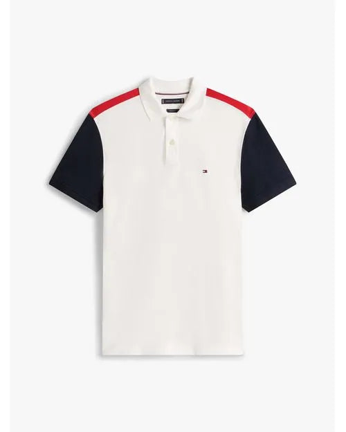 Polo Color Block Ombro Regular Fit Tommy Hilfiger