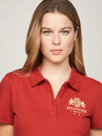 Polo Tommy Hifilger Universitária Slim Fit Crest