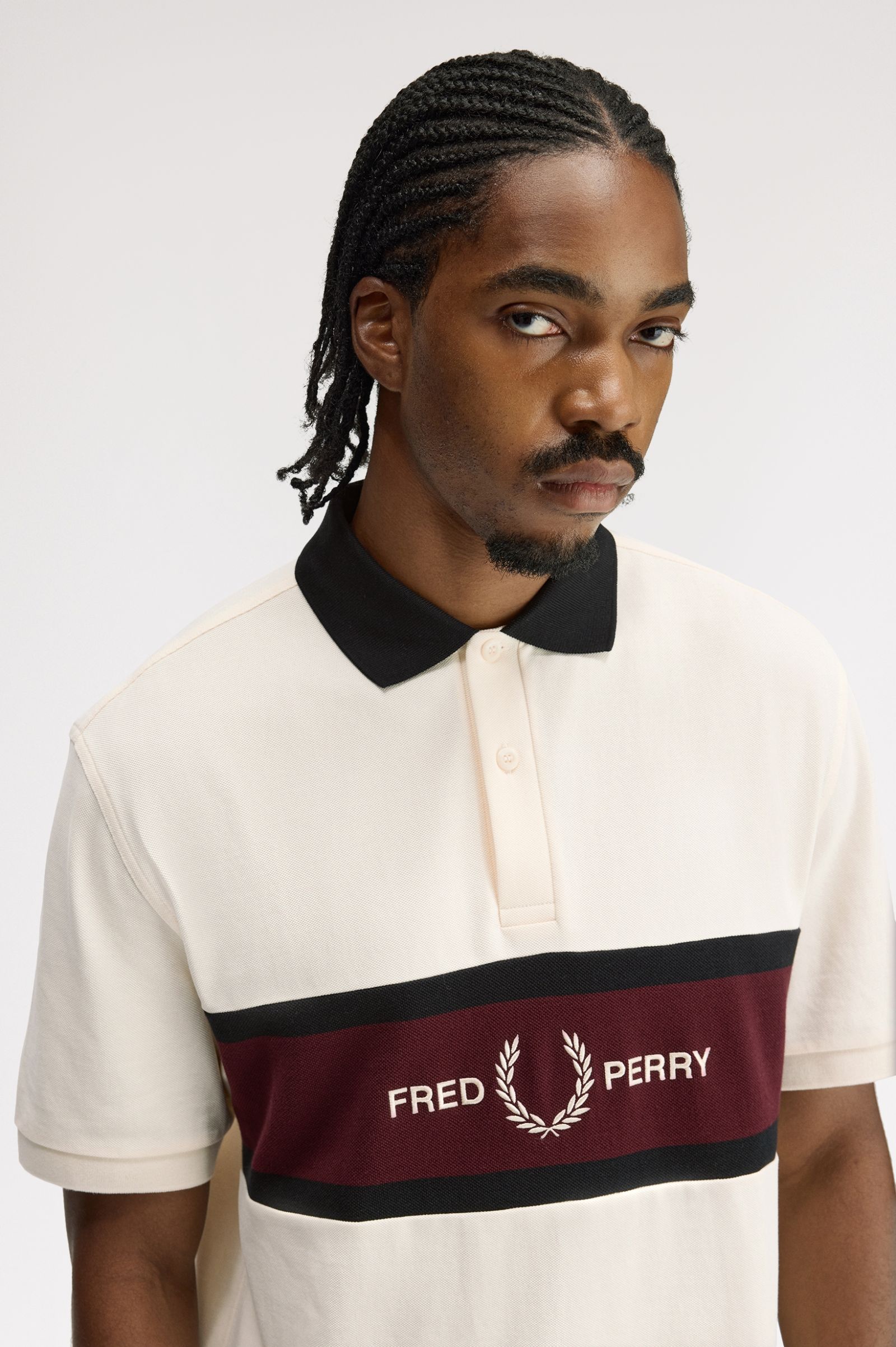 Polo Fred Perry Bordado Com Logotipo