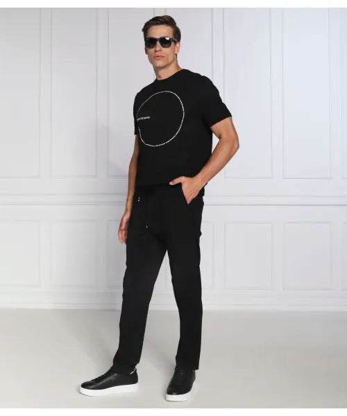 Camiseta Chest Circle Logo Regular Fit Armani Exchange