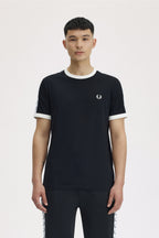 Camiseta Ringer Laurel Wreath Sleeve Band Regular fit Fred Perry