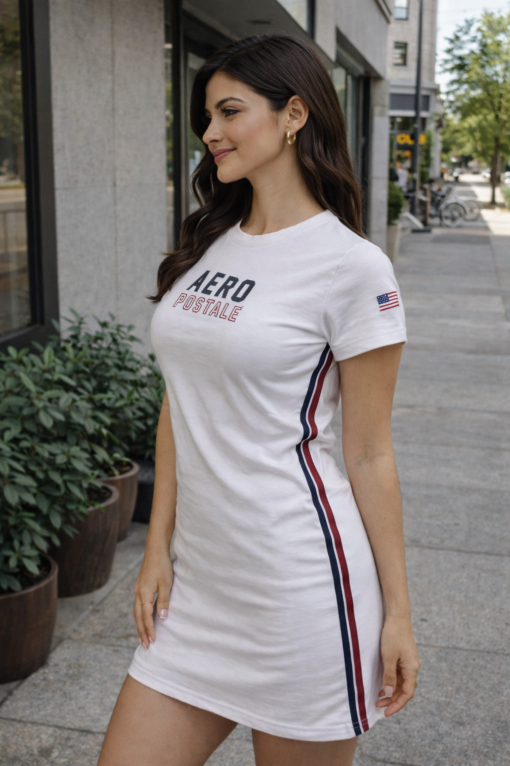 Vestido Aeropostale Eua Listra na Lateral