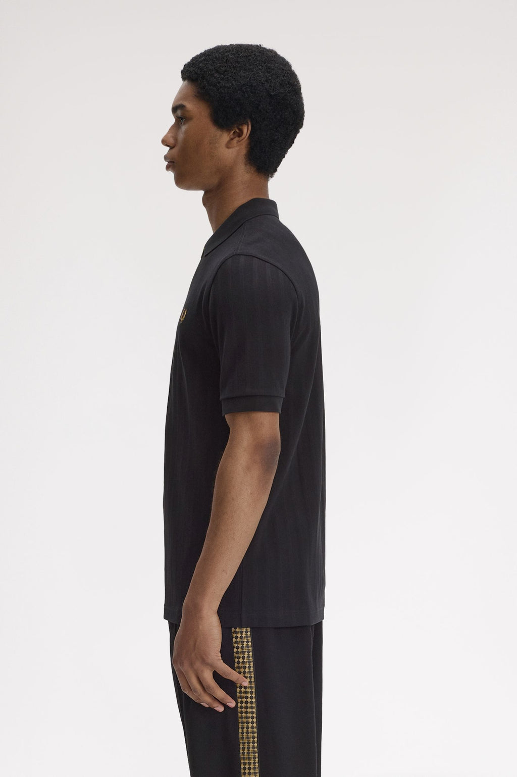 Polo Fred Perry Piqué Com Ziper