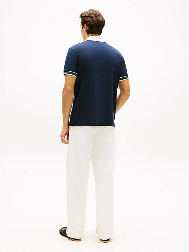 Polo Tommy Hilfiger Gola V Neck Pique Relaxed