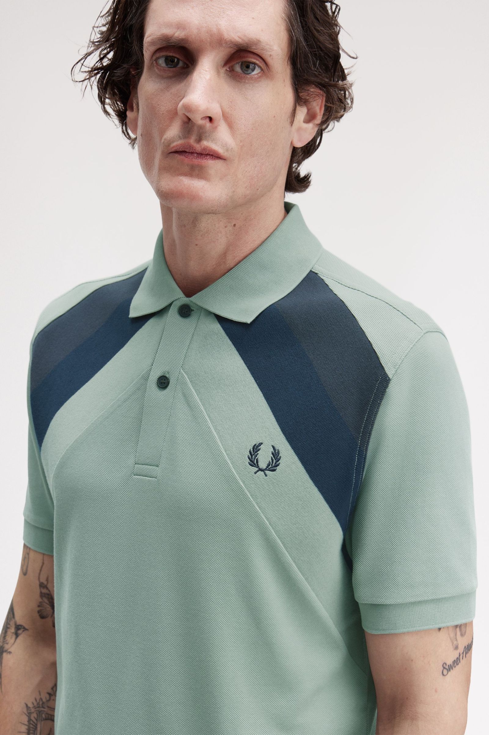 Polo Striped Panel Regular Fit Fred Perry