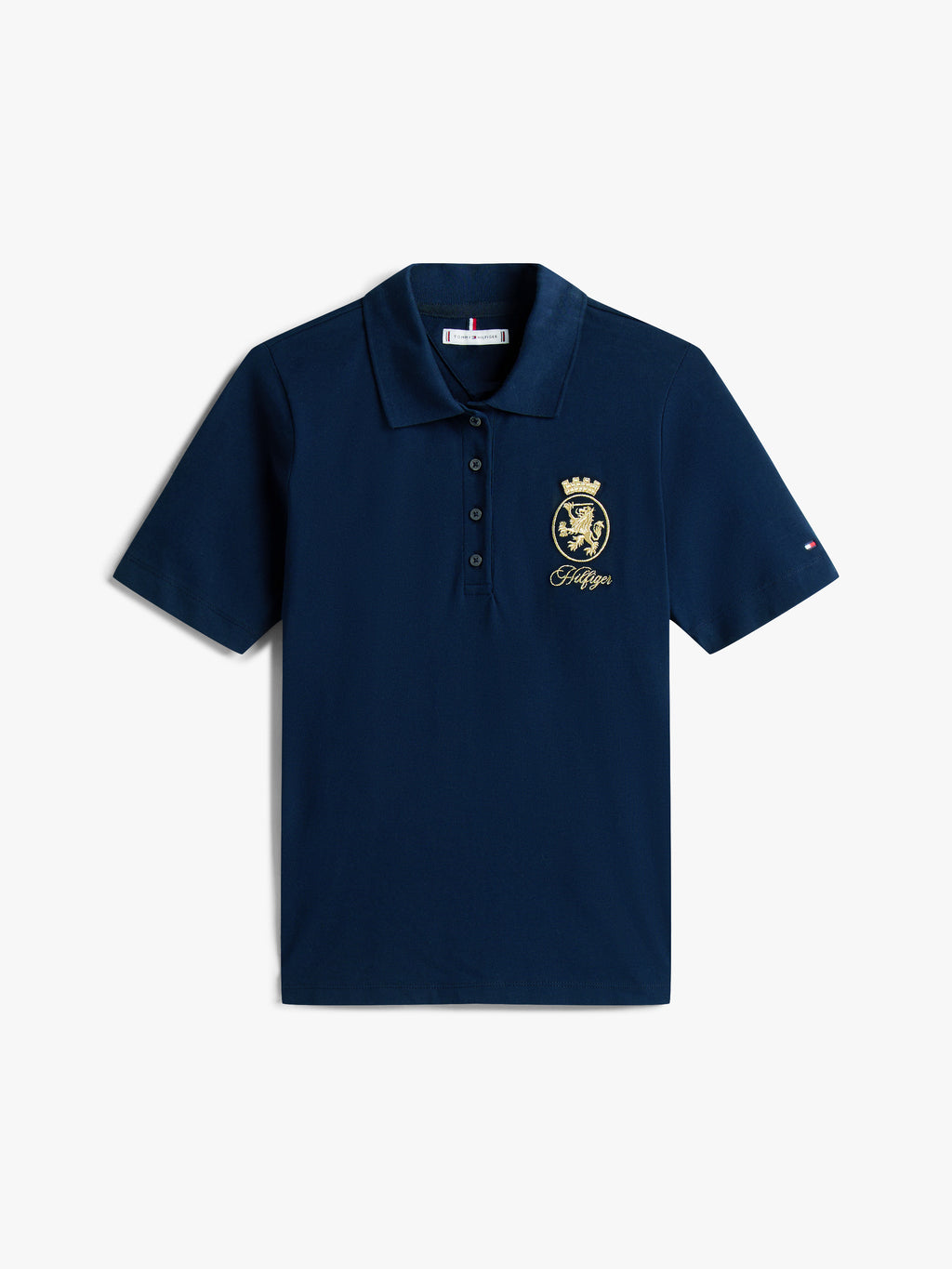 Polo Tommy Hilfiger Bordado De Brasão