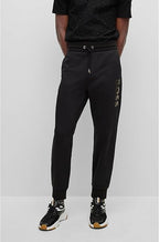 Calça De Moletom Boss Detalhado Dourado