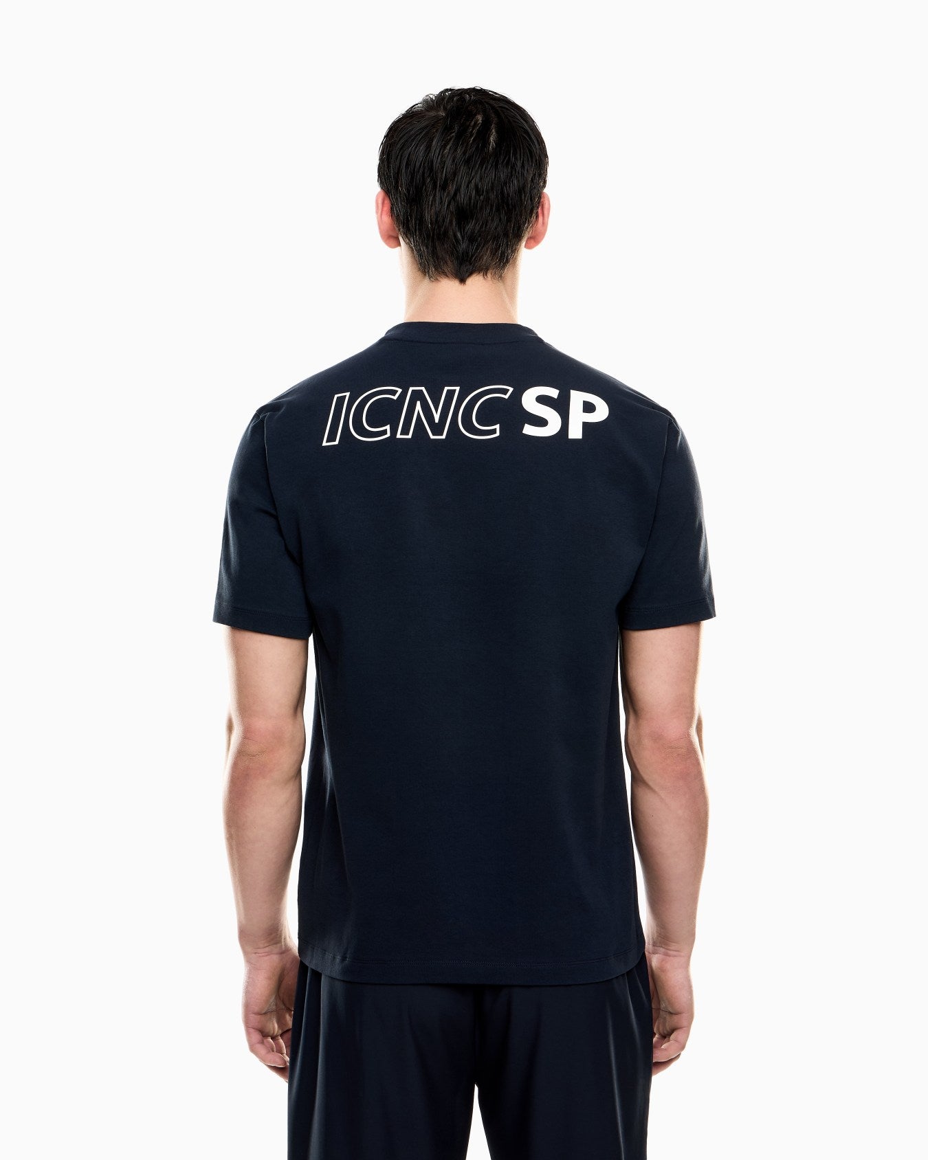 Camiseta ICNCSP Blue Sport Crew Neck Emporio Armani