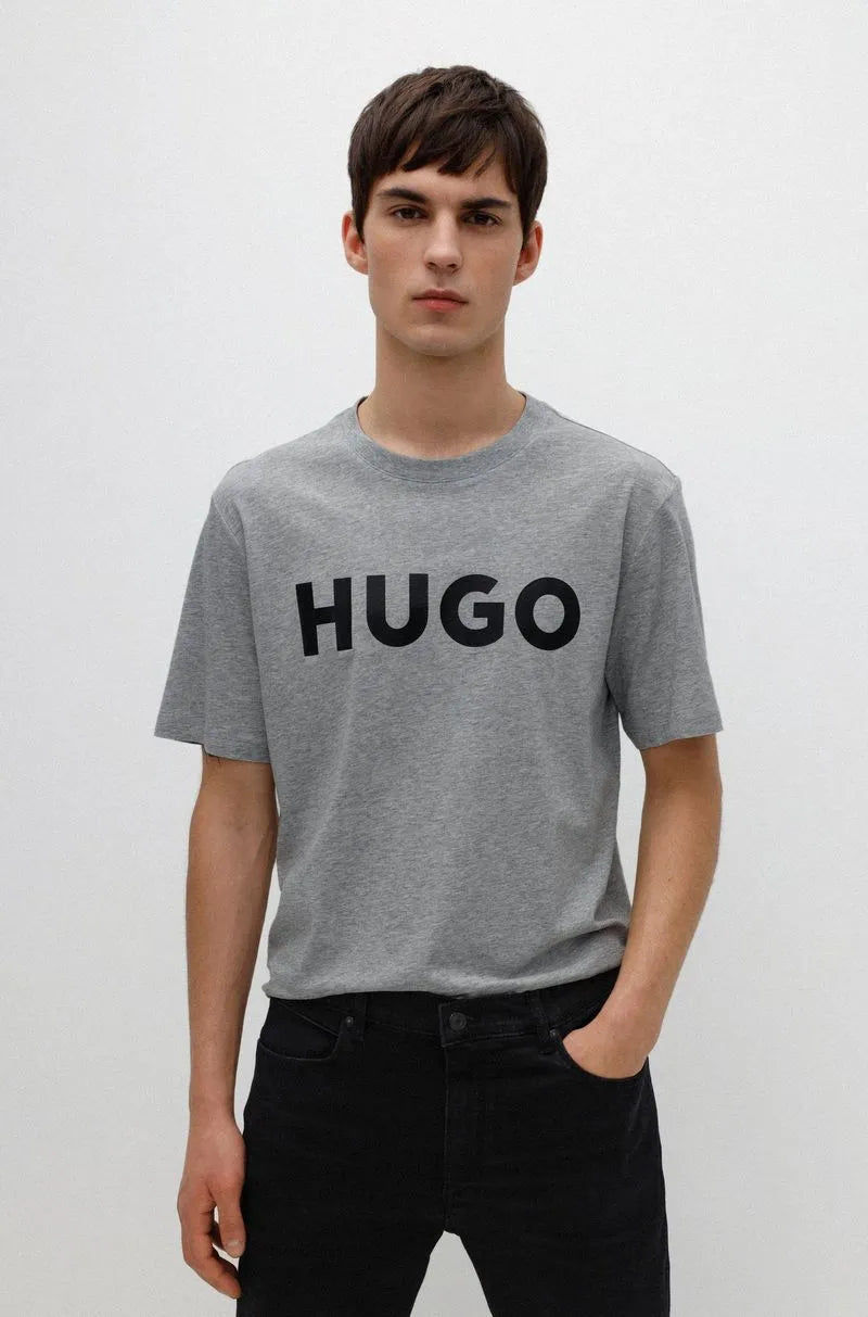 Camiseta Hugo de Algodão Regular Fit Com Logo