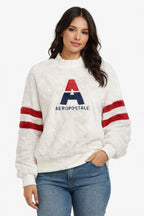 Blusa Moletom Aeropostale Detalhada De Veludo