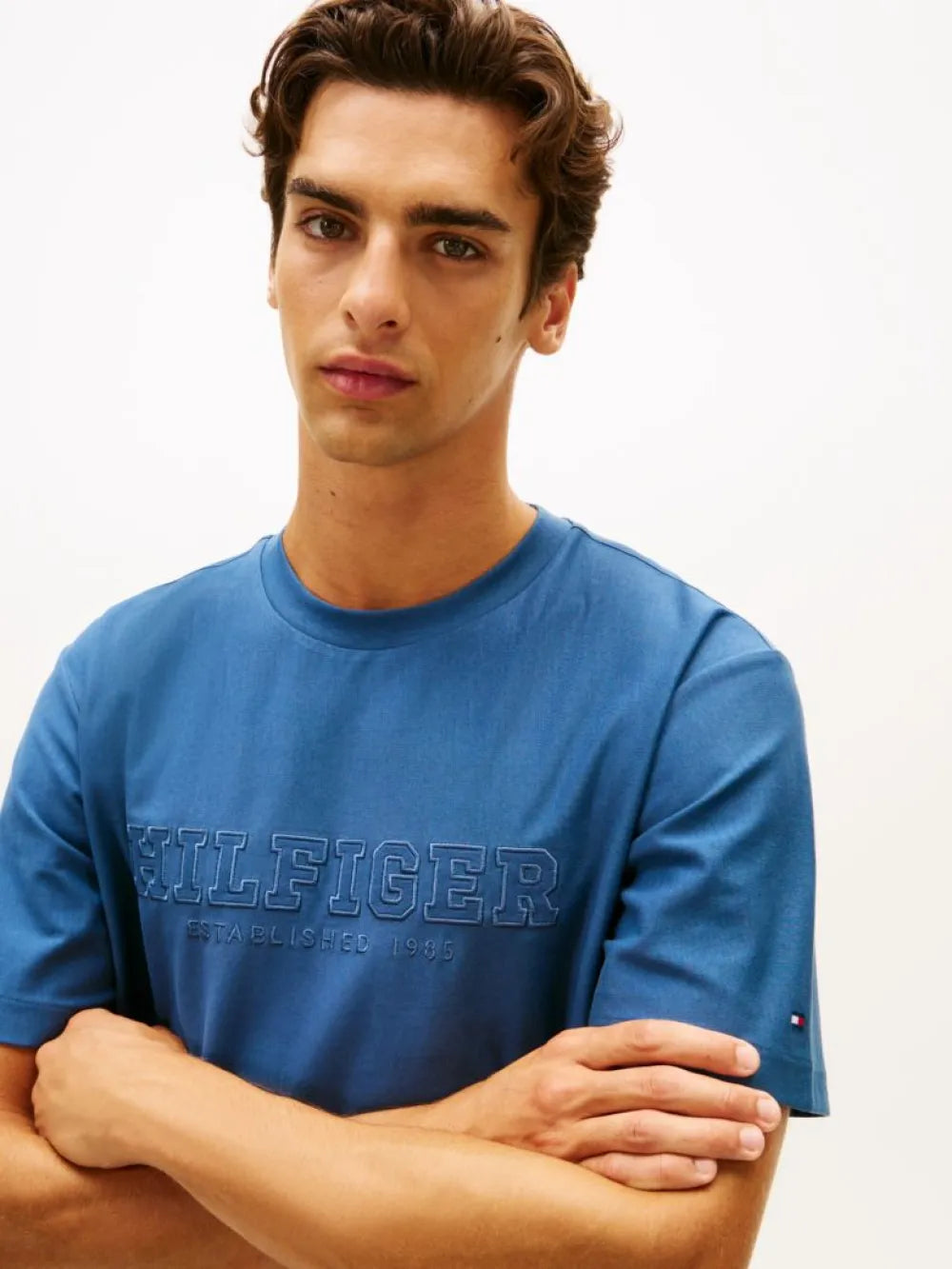 Camiseta Established 1985 Embroidery Relaxed Crew Neck Tommy Hilfiger