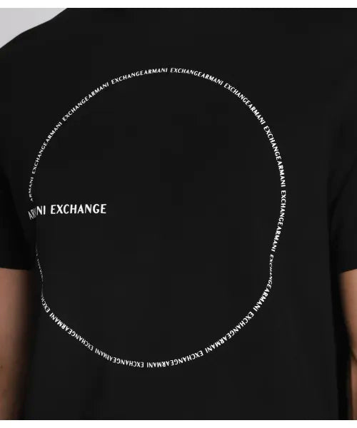 Camiseta Chest Circle Logo Regular Fit Armani Exchange