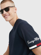 Camiseta Tommy Hilfiger Pique Bandeira