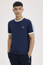 Camiseta Ringer Laurel Wreath Sleeve Band Regular fit Fred Perry