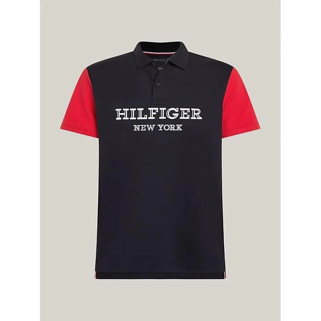 Polo Tommy Hilfiger Regular Fit Monotype Logo Bordado