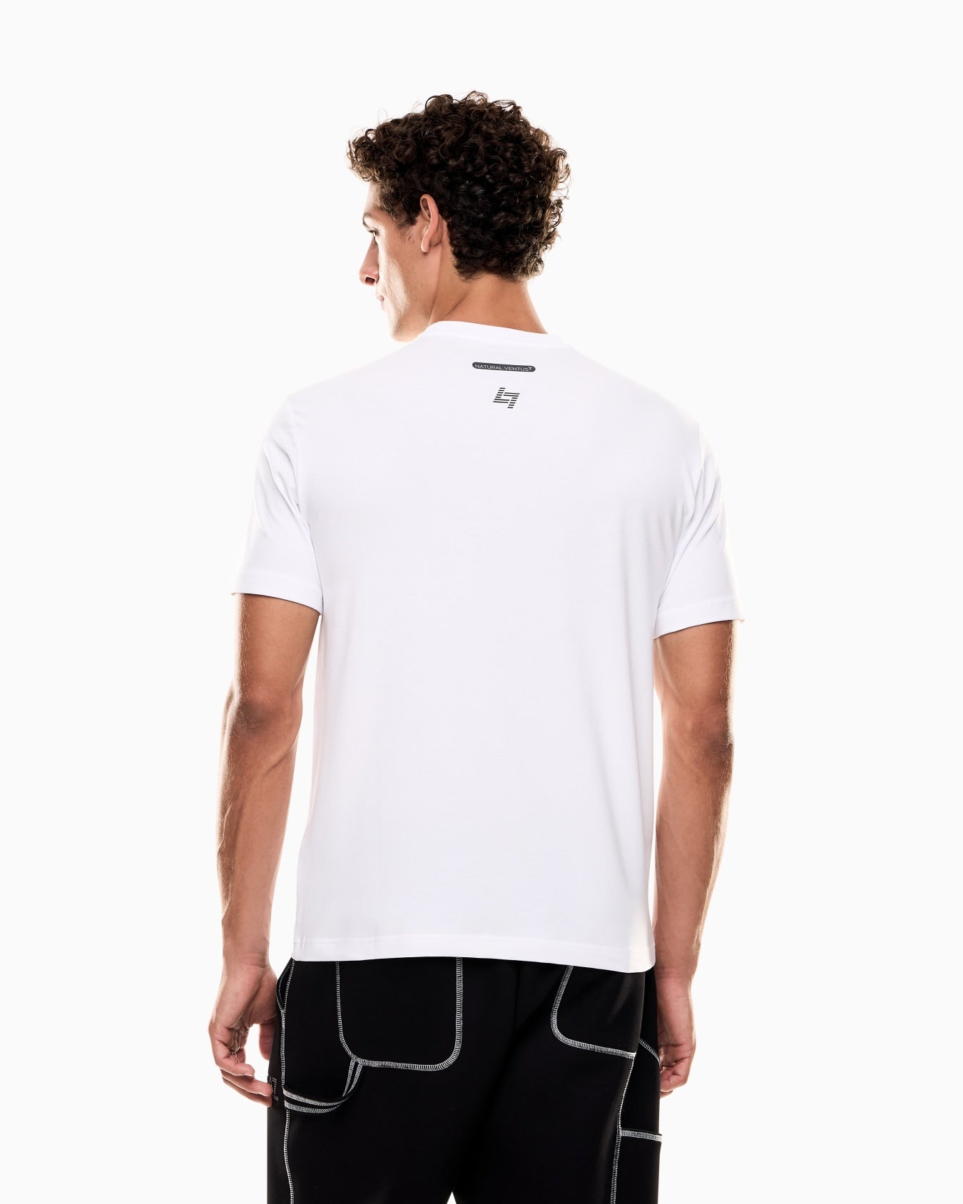 Camiseta Natural Ventus 7 Regular Fit Emporio Armani