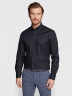 Camisa Social Thflex Regular Fit Manga Longa Tommy Hilfiger