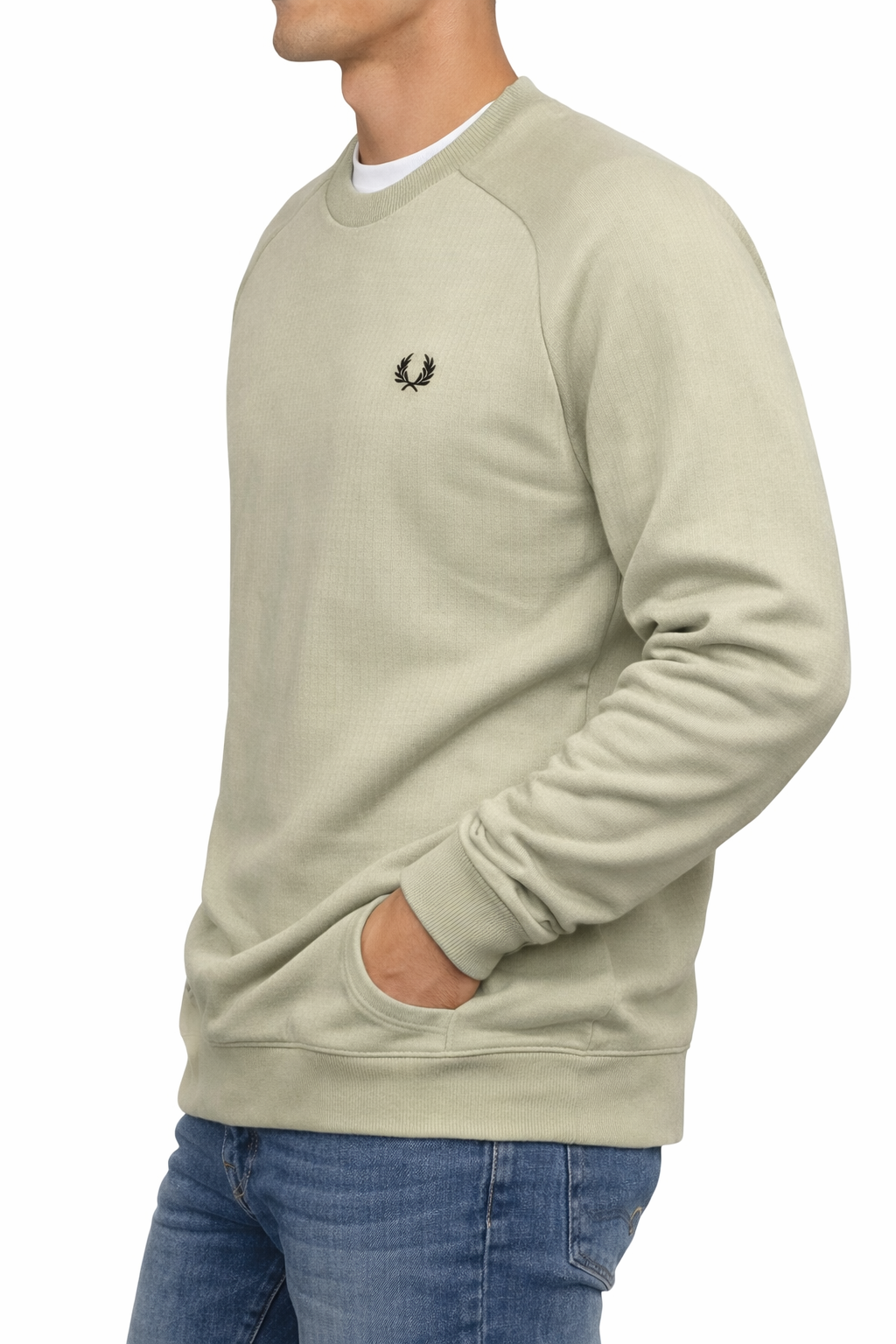 Blusa Moletom Fred Perry Gola Carreca Basica