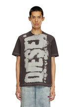 Camiseta Diesel Detalhado T-ADJUST-Q4 T-SHIRT CINZA