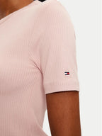 Camiseta Tommy Hilfiger Basica Logo na Manga