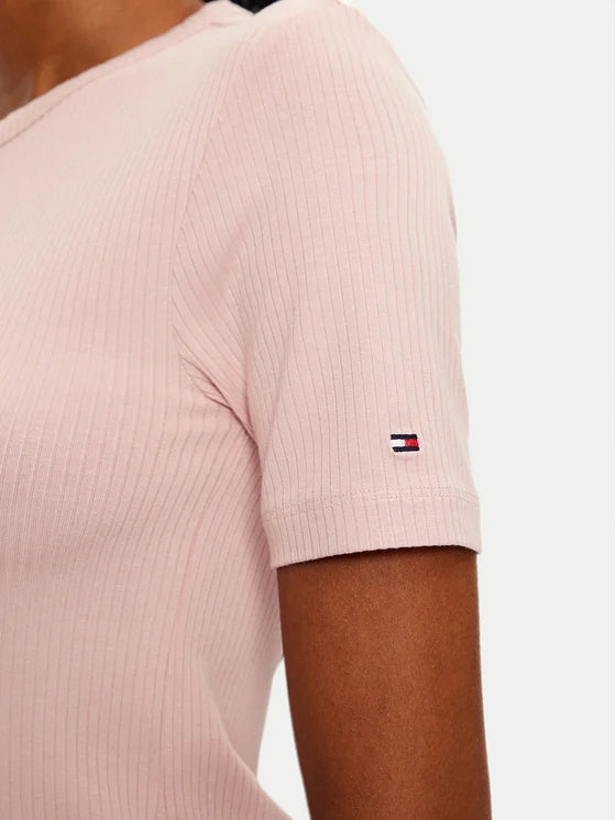 Camiseta Tommy Hilfiger Basica Logo na Manga