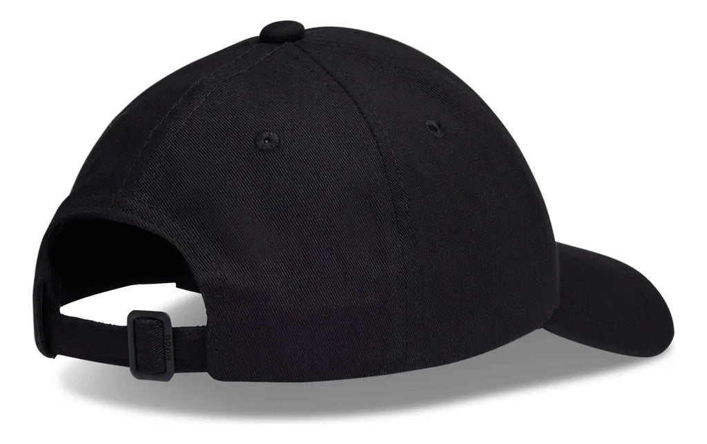 Boné De Sarja De Algodão Com Logo Empilhado Bordado Hugo