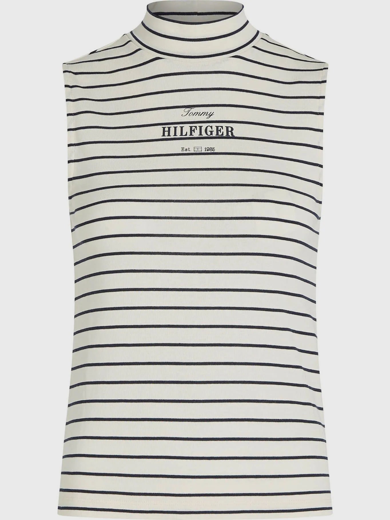 Camiseta Tommy Hilfiger Monotype com estampa de listras