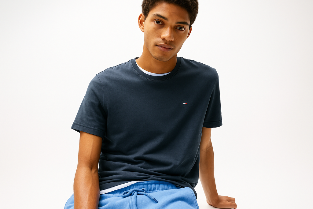 Camiseta Clássica Gola C Tommy Jeans