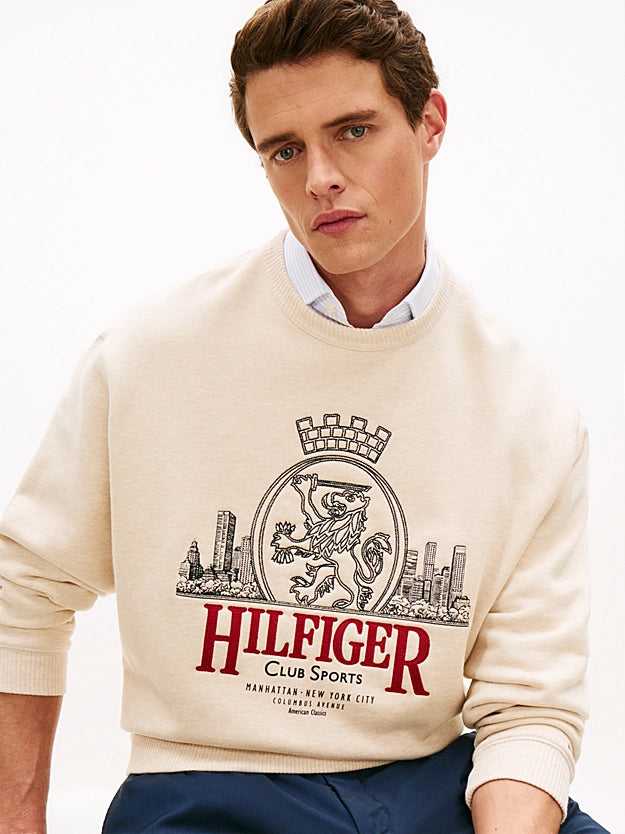 Blusa de Moletom Relaxado com Bordado Heritage Crest