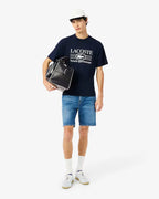 Camiseta de Algodão com Estampa Ajuste Clássico