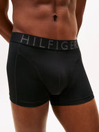 Kit Cueca Tommy Hilfiger Pack 3 Cuecas Boxer Com Elástico De Microfibra Com Logotipo