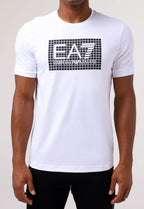 Camiseta EA7 Emporio Armani Logo Quadriculado