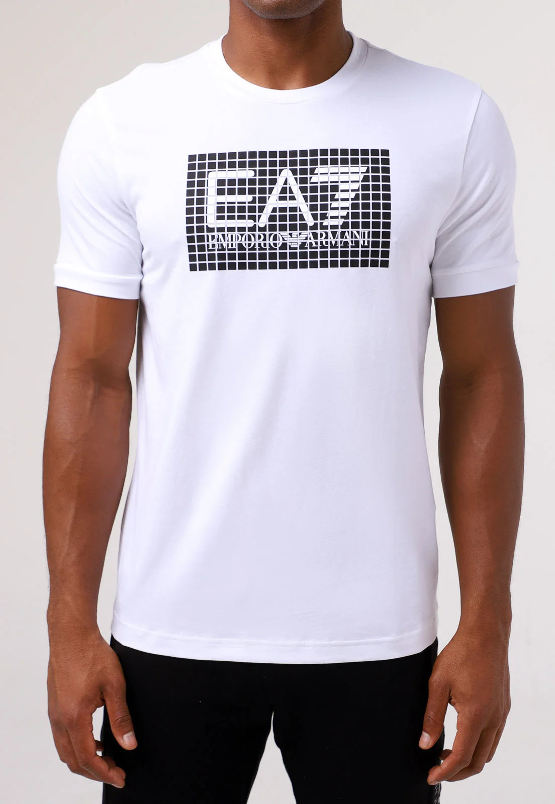 Camiseta EA7 Emporio Armani Logo Quadriculado