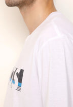 Camiseta Boss Logo Branca Cotton