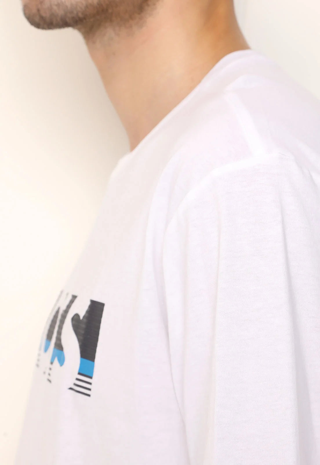 Camiseta Boss Logo Branca Cotton