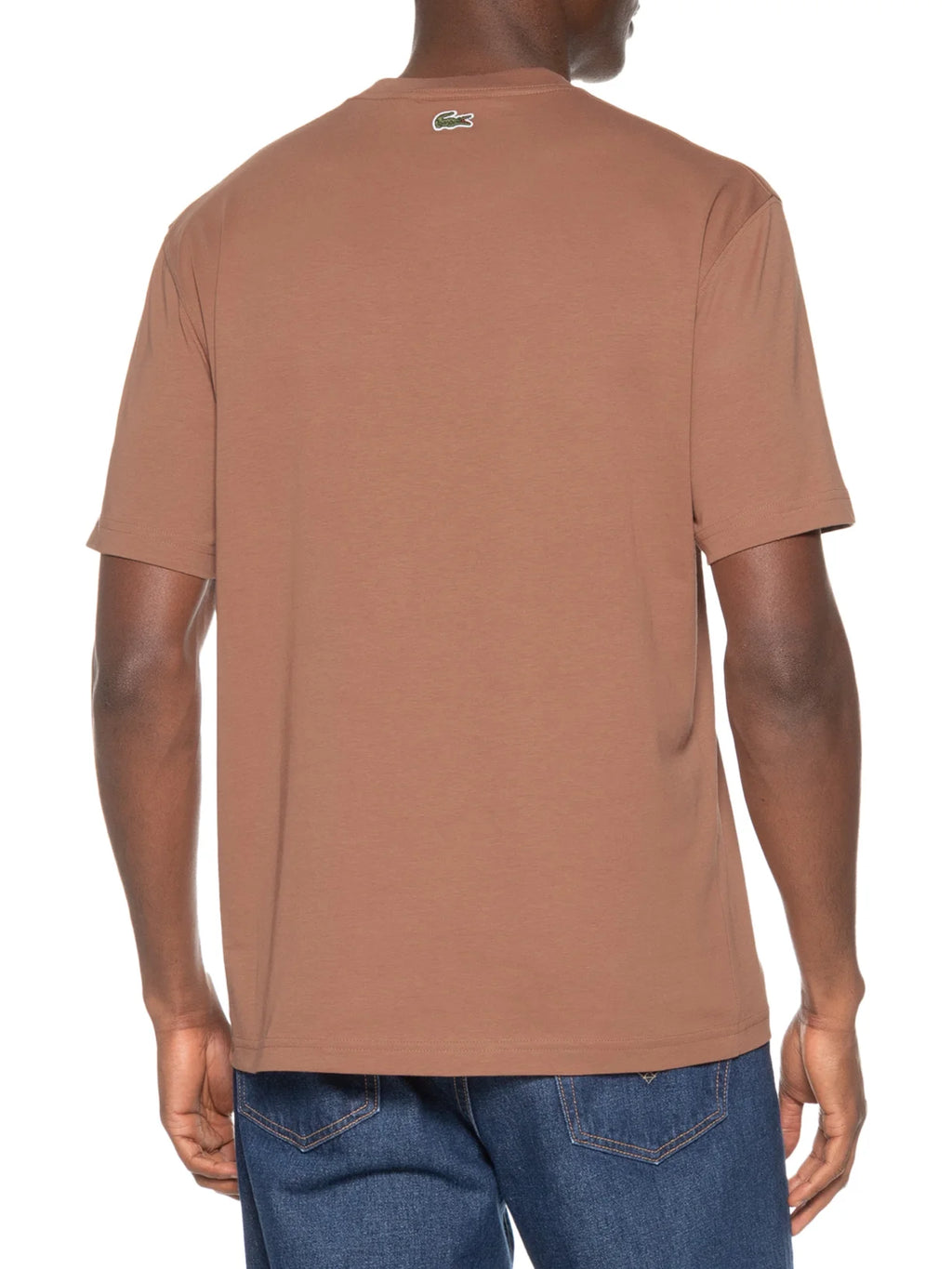 Camiseta Masculina Classic Fit Midweight Marrom Lacoste