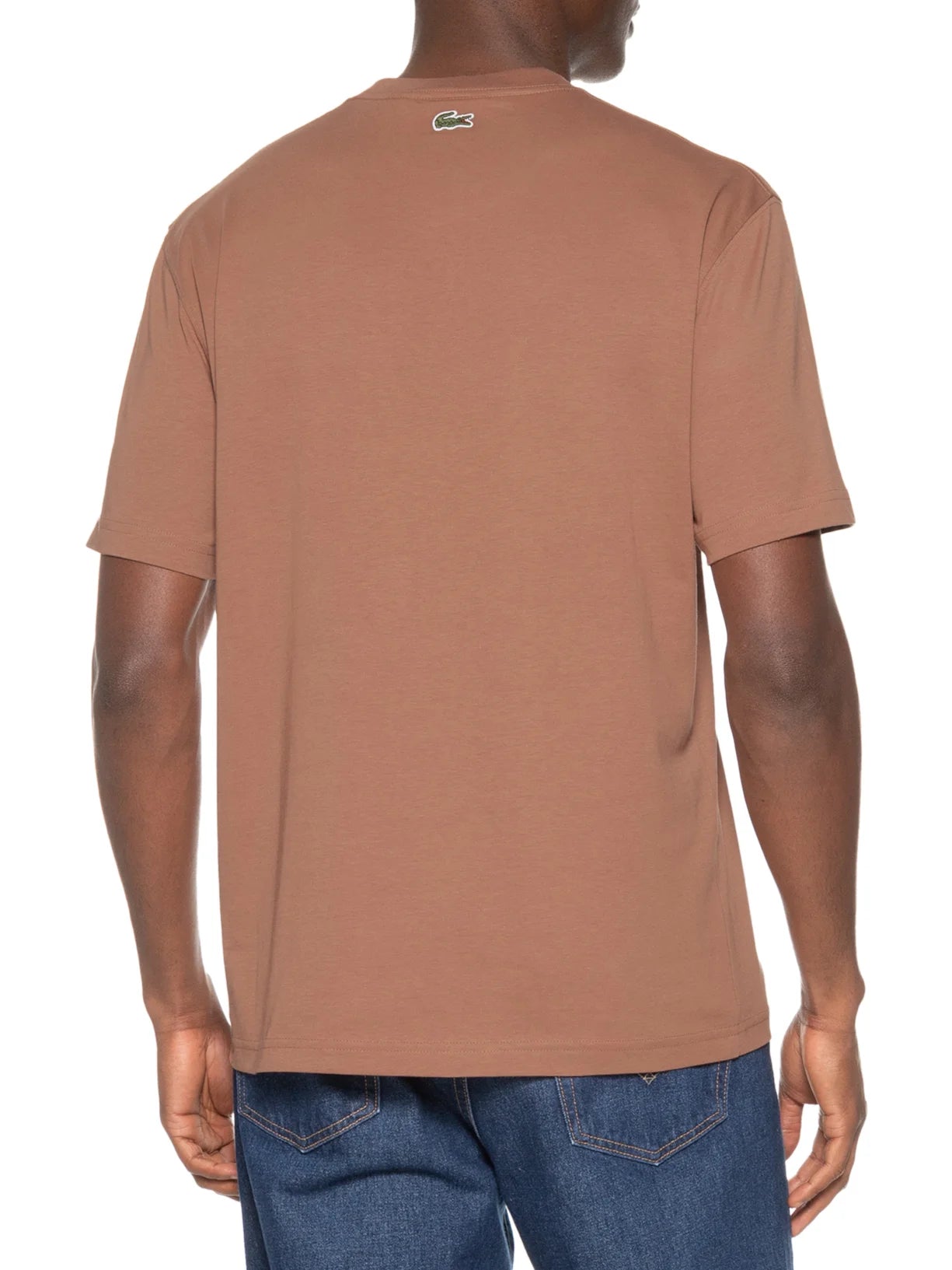 Camiseta Masculina Classic Fit Midweight Marrom Lacoste