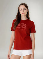 Camiseta Tommy Hilfiger Com Estampa Frontal Discreta