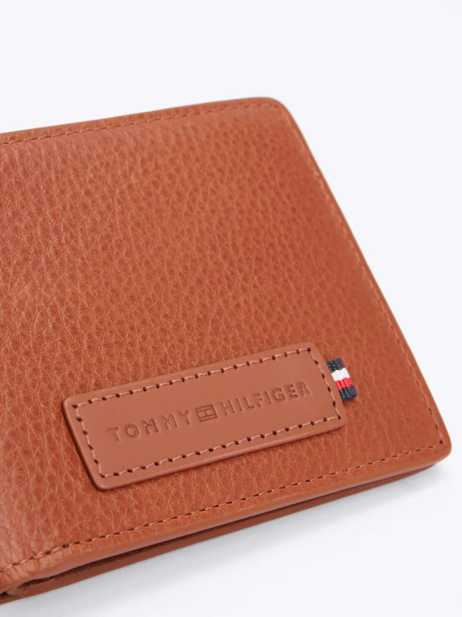 Carteira Dobrável Tommy Hilfiger Em Couro