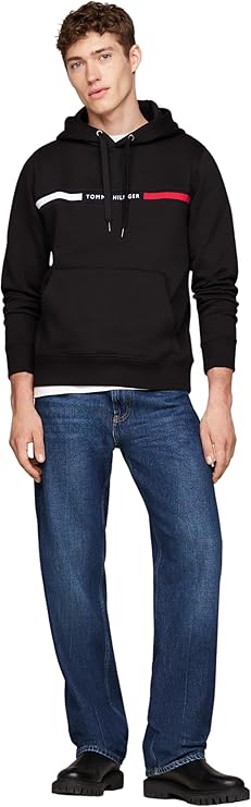 Moletom com Capuz Tommy Hilfiger Letreiro