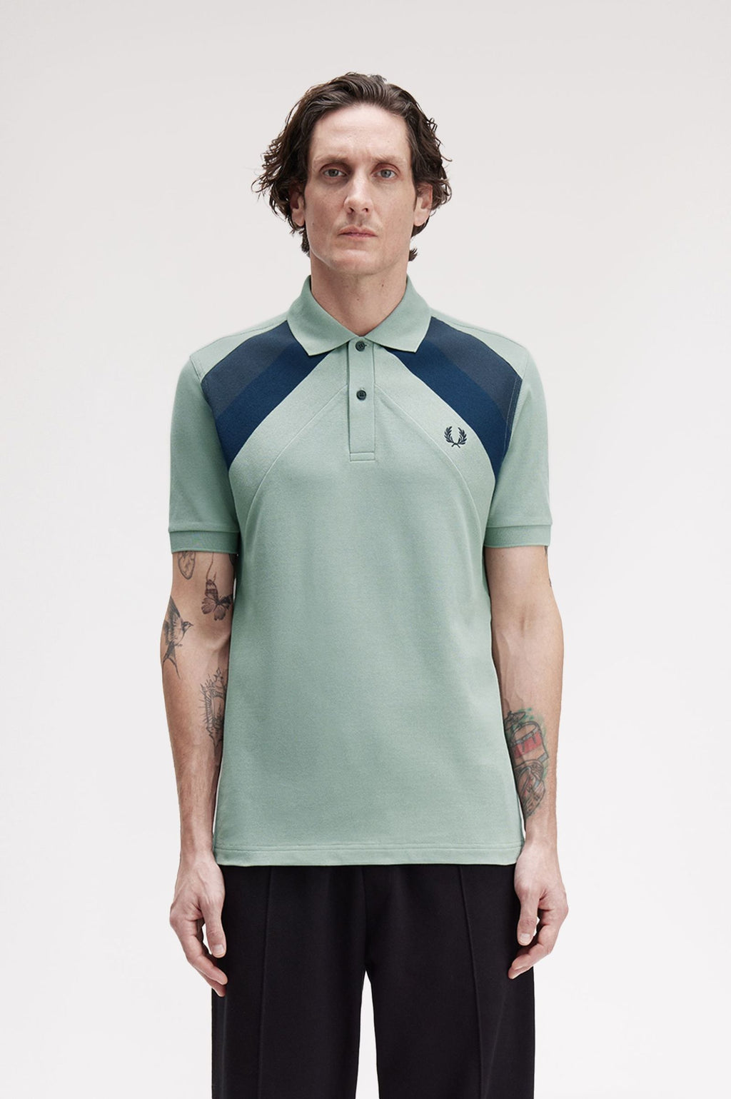Polo Striped Panel Regular Fit Fred Perry
