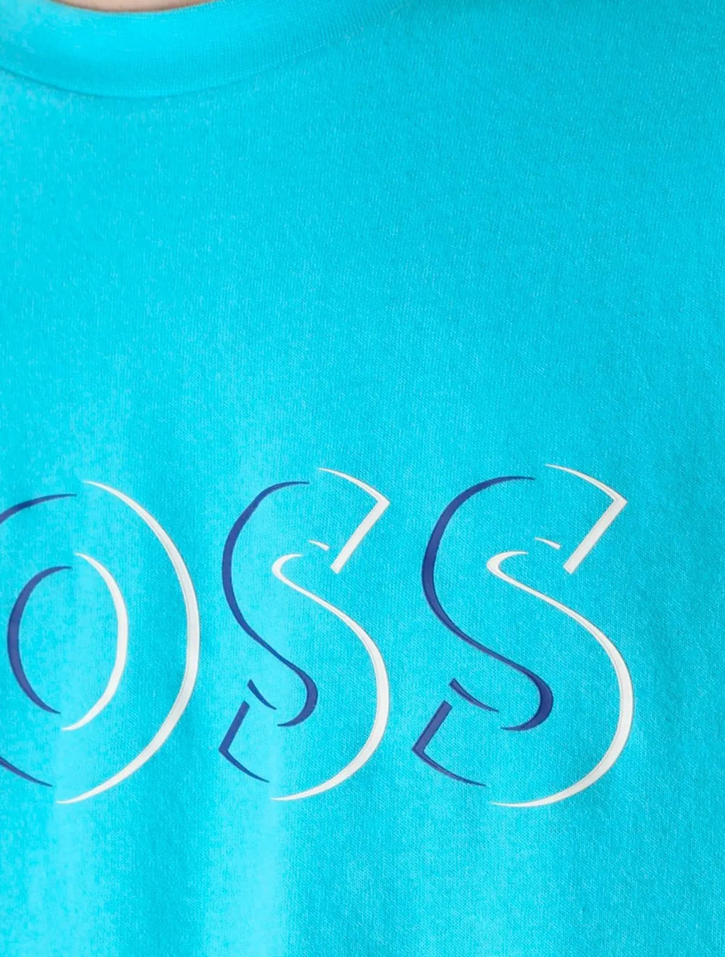 Camiseta Logotipo Front Bicolor Boss