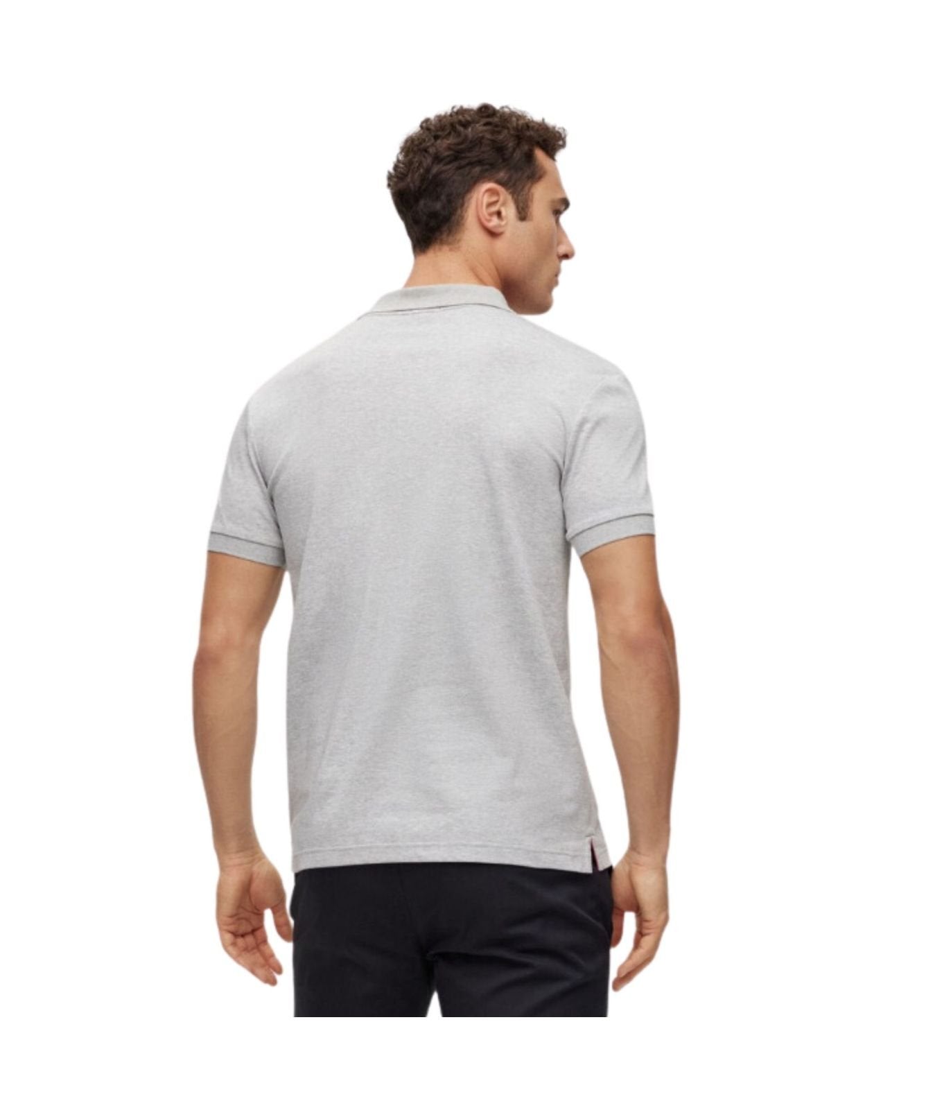 Polo Boss Gola Trabalhada Logotipo