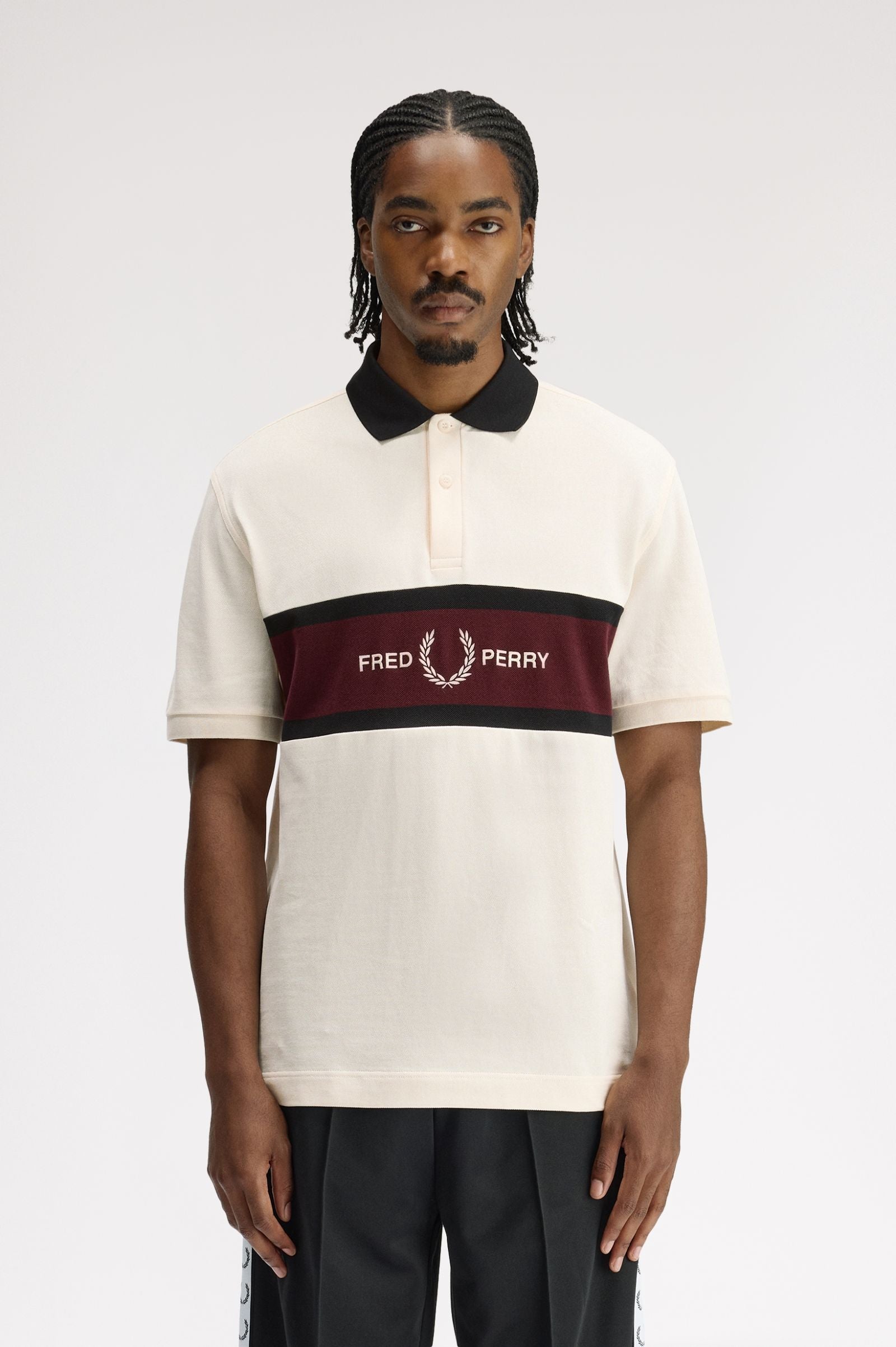 Polo Fred Perry Bordado Com Logotipo