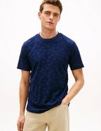 Camiseta Tommy Hilfiger Flag Jacquard Tee